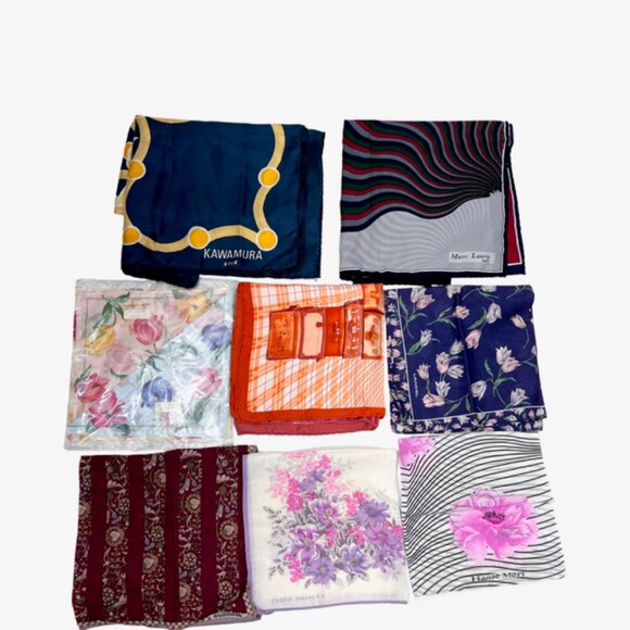 BULK SALE FOR RESALE:  14 Handkerchiefs +2 Scarf: BURBERRY-Celine-Fendi More!(#1 - Picture 11 of 16